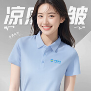 勤裕鼎誠(chéng)索羅娜企業(yè)團(tuán)隊(duì)員工商務(wù)冰絲翻領(lǐng)polo衫工作服定制印logoT恤男女 【親膚舒適 | 干爽透氣】—天藍(lán) S