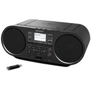 索尼（SONY）/Sony  ZS-RS81BT收音機CD藍牙U盤SD卡NFC重低音音響復讀遙控 二手黑色RS81改為220V現(xiàn)貨