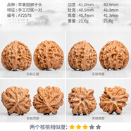胖東來品質(zhì)四座樓文玩核桃蘋果園磨盤宮燈白獅子冷門小 A72578 手工打底蘋果園獅l子頭41
