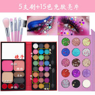 阿莎瑞雅（ASARUYA）33色眼影盤(pán)腮紅唇彩粉餅眉粉舞臺表演出兒童節化妝品彩妝無(wú)毒可水 33眼影套餐10