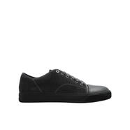 浪凡（LANVIN）系帶低幫純手工羊皮春秋男鞋 黑色 39
