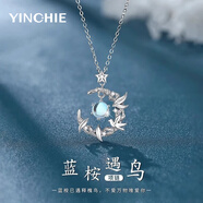 銀千惠925銀女士款項(xiàng)鏈月光石吊墜鎖骨鏈時(shí)尚七夕情人節(jié)生日禮物送女友 藍(lán)桉遇鳥(niǎo)項(xiàng)鏈/925銀+七倉(cāng)配送/當(dāng)次日達(dá) 生日禮物/紀(jì)念日禮物