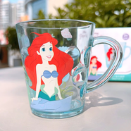 迪士尼（DISNEY）兒童刷牙杯小學(xué)生卡通寶寶耐摔可愛牙缸透明洗漱口杯水杯 美人魚水晶杯 260ml