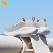 361°女鞋運動鞋女2025夏季新款鏤空網(wǎng)面透氣網(wǎng)鞋跑步鞋輕便軟底跑鞋子 光子灰/361度白 37