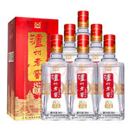瀘州老窖瀘州（luzhou） 瀘州老窖頭曲 濃香型白酒新老款隨機發(fā)貨【喜酒】 52度 500mL 6瓶 流金版