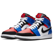 NIKEAir  1 Mid Top 3 皮革 潮流 耐磨 中幫 復古籃球鞋 男女同款 鴛 40.5