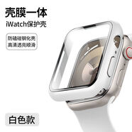 君吻適用iwatchS10保護(hù)殼膜一體新款蘋果手表46mm表套watchS9/S8/S765 白色 全包殼膜一體|輕薄手感 iWatchSE/SE2/SE3 40mm