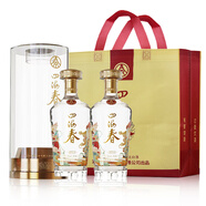 五糧液股份出品 中外名酒 濃香型白酒 純糧酒 商務(wù)送禮 宴請(qǐng) 自飲 52度 500mL 2瓶 四海春 風(fēng)華 配禮袋