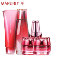 丸美（MARUBI）緊致護膚水乳眼霜多肽提拉緊致套裝520送老婆禮物 潔面+水+精華+日霜+晚霜