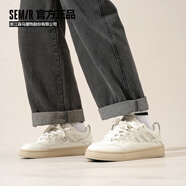 Semir男鞋板鞋春季新款復(fù)古潮流休閑百搭面包鞋SFYM251059 米白  40 