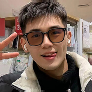 小米（MI）黑框茶色墨鏡男款潮感大臉變色太陽眼鏡男開車防圓臉方形 黑框茶色-【防紫外線】