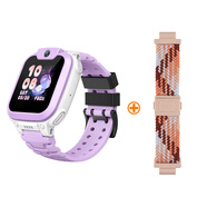 小天才 電話手表N3/Q2A長續(xù)航歷史軌跡防水防砸GPS定位學生兒童移動聯(lián)通電信4G拍照初高中男女孩智能手表 N3霞紫+晨曦粉運動表帶