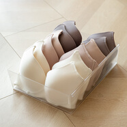 LIKE IT日本進(jìn)口家用抽屜收納盒內衣襪子內褲文胸塑料分隔整理盒 L號透明