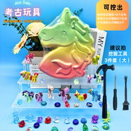 柳夏歡樂(lè )挖寶敲敲樂(lè )挖寶石考古玩具男孩diy手工益智兒童玩具女孩公主 【建議拍】大號挖掘工具 小馬寶莉