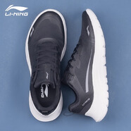 李寧（LI-NING）男鞋跑步鞋夏季網(wǎng)面透氣跑鞋低幫減震黑色男款休閑鞋子運動鞋 店長推薦 41