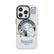 魅族（MEIZU）PANDAER 白金獨角獸 妙磁抗菌手機殼 雪人大冒險 適用iPhone 16Pro IML印刷全包結構Click按鍵模組