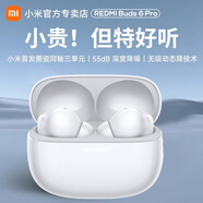 小米Redmi Buds 6 Pro 真無(wú)線(xiàn)入耳式深度降噪 運動(dòng)游戲低延遲藍牙耳機小米紅米華為蘋(píng)果手機通用 REDMI Buds 6 Pro 冰釉白