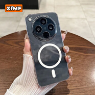 XFMF高清透明適用oppofindx8手機殼膚感超薄磨砂x8pro全包鏡頭x7ultra透明無(wú)線(xiàn)磁吸7pro簡(jiǎn)約高級感硬套 磁吸款高清透明-透白色【超薄-裸機手感】 OPPO Find X6 Pro