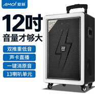夏新（Amoi）廣場(chǎng)舞音響戶(hù)外K歌拉桿移動(dòng)藍牙音箱直播家用12英寸三分頻低音炮擴音器帶麥克風(fēng) 12吋五分頻13喇叭(不帶話(huà)筒)