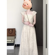 EINDKAD茶歇法式小飛袖波點(diǎn)連衣裙子女夏季2025新款氣質(zhì)收腰a字長裙 波點(diǎn)連衣裙【開春氣質(zhì)穿搭/miu里 M 45/55kg