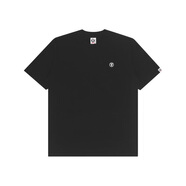 AAPE男士潮牌青春休閑純色猿顏夏季純棉圓領(lǐng)短袖T恤AAPTEM0899XXI 黑色 S /170