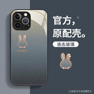 適用蘋果15手機(jī)殼iphone14pro星空兔子13液態(tài)玻璃12/11高級(jí)感防摔 液態(tài)玻璃-黑色-星空藍(lán)兔子 iphone 6
