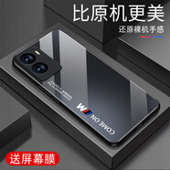 甄沛適用vivoY35手機殼iQOOZ7i防摔全包邊鋼化玻璃硬殼硅膠超薄新款高端男耐磨耐臟保護套抗震防刮Y53t comeon-石墨黑-G7613 vivoY35【送屏幕膜】