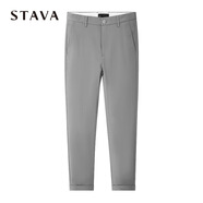 斯得雅（STAVA）男士夏季純色休閑九分褲23238072T 11灰色 29
