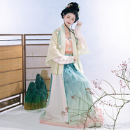 鐘靈記  花翎 風(fēng)鈴木花 海棠刺繡 一片式百迭裙一件現(xiàn)貨 L