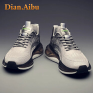 Dian.Aibu輕奢高檔男鞋2025夏季新款透氣網(wǎng)面鞋防臭耐磨運(yùn)動(dòng)鞋跑步鞋子男 灰色【品牌男鞋】限量款 39 （版型正，腳瘦選小一碼）