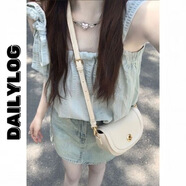 COLORFUL GEMS韓版藍(lán)色抽繩背心吊帶顯瘦上衣甜美女裝 M 90-105斤 均碼 薄荷藍(lán)(款)