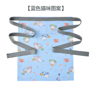 優(yōu)恩蓓春夏季棉布背帶四川老式棉布背巾后背式寶寶傳統(tǒng)背帶薄款嬰兒背袋 藍(lán)色貓咪