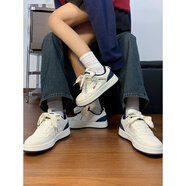回力情侶鞋板鞋新款美式厚底鞋子男女同款小眾休閑透氣小白鞋 米藍(lán)紅單鞋男女款 現(xiàn)貨秒發(fā) 37