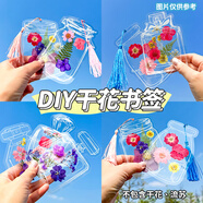天色透明干花書簽手工制作送同學老師diy材料包樹葉標本塑封膜植物壓花瓣開學季稱心如意 20張TS-6132
