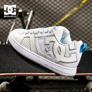 DCSHOES COURT GRAFFIK+ Pro 春季專業(yè)滑板鞋時尚中幫休閑小白鞋情侶鞋男 白色 皮鞋碼 44