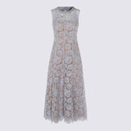 Self-Portrait女款棉質(zhì)織物連衣裙時尚優(yōu)雅日常穿搭款 藍色 均碼 |10