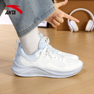 安踏漫步運動(dòng)鞋女鞋2026春季新款網(wǎng)面透氣跑步鞋學(xué)生百搭休閑鞋子女 象牙白/淺霧灰【漫步-升級款】 38.5 【官方正品】