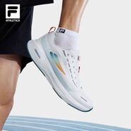 斐樂(lè )（FILA）柔云3路跑鞋男鞋2025夏透氣緩震運動(dòng)鞋正品 明亮白-BW 39