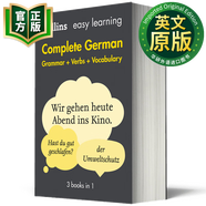 柯林斯輕松學(xué)德語(yǔ)語(yǔ)法、動(dòng)詞和詞匯 英文原版 Collins Easy Learning German 9780008141783