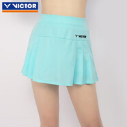 VICTOR威克多羽毛球裙女款比賽透氣防走光針織運動(dòng)短裙K-31302 淺藍XO