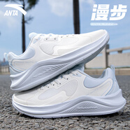 anta kids安踏漫步女鞋運(yùn)動鞋2025夏季新款休閑鞋子女款輕便透氣減震跑步鞋 5553F-2象牙白/淺霧灰【新漫步- 35.5 (內(nèi)長221mm)
