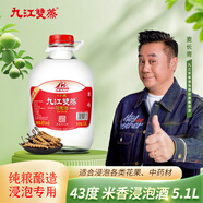 九江雙蒸 米香型白酒 43度浸泡酒5.1L 米酒浸泡青梅藥材養(yǎng)生酒送禮白酒