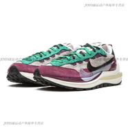 耐克（NIKE）Sacai X Nike VaporWaffle 聯(lián)名解構(gòu)黑白灰紅跑鞋 CV1363-001-100 酒紅 DD3035-200 現(xiàn)貨 36