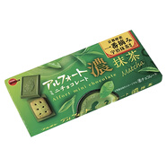 北海道日本進(jìn)口布爾本bourbon帆船巧克力夾心餅干黑巧草莓抹茶零食禮物 宇治抹茶味 風(fēng)靡日本20年