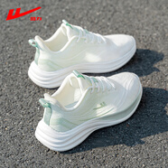 回力女鞋網(wǎng)鞋女夏季網(wǎng)面透氣跑步鞋女士減震輕便軟底休閑媽媽運動鞋子 薄荷綠 38