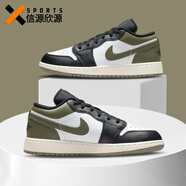 耐克（NIKE）【潮】女鞋AJ1新款A(yù)ir Jordan1 Low低幫運(yùn)動(dòng)輕便防滑休閑籃球鞋子 553560-092 黑綠 36 GS