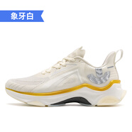 玩覓鐵甲春季網(wǎng)面透氣防滑男士運(yùn)動(dòng)鞋輕減震休閑跑步鞋女 象牙白 43