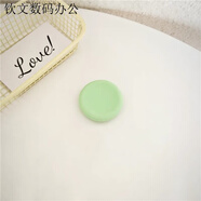 派欽簡(jiǎn)約韓風(fēng)純色磁吸硅膠支架蘋(píng)果手機可愛(ài)氣囊伸縮ins15桌面瑪卡龍 綠色硅膠圓形支架【粘貼款】