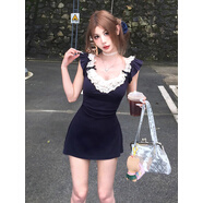 小紅書(shū)同款包臀裙連衣裙純欲裙子女夏季2025新款女裝辣妹性感修身 XL建議115-125斤