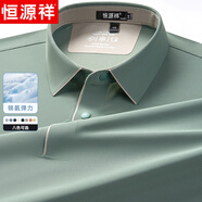 恒源祥短袖t恤男2025夏季新款涼感polo體恤衫中年爸爸裝父親節(jié)禮物實(shí)用